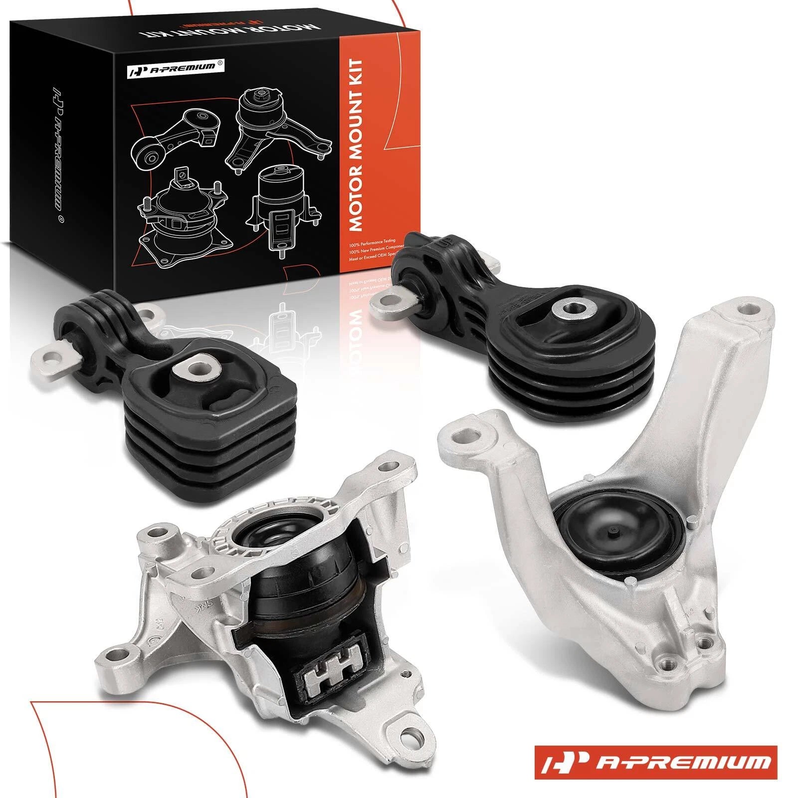 Set of 4 Engine Motor & Transmission Mounts for Honda CR-V (2017–2019)