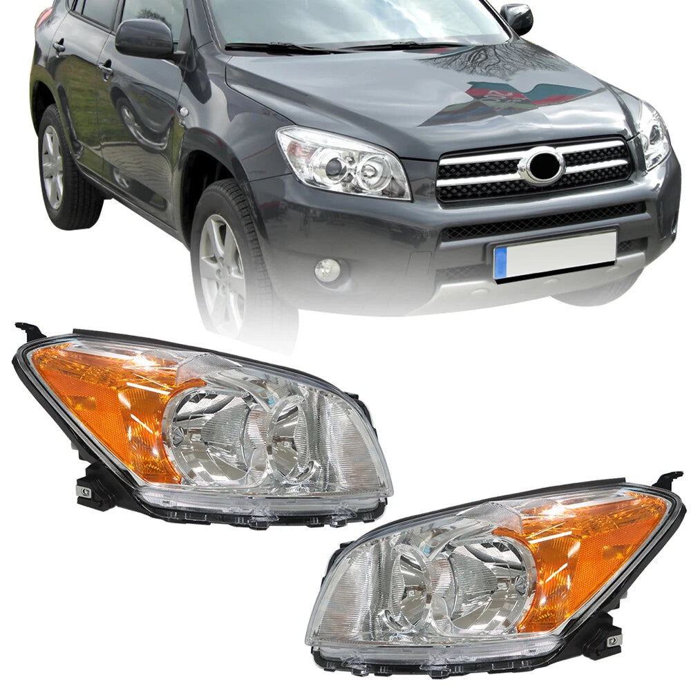 Set of 2 Headlight Assembly for Toyota RAV4 Sport (2009–2012)