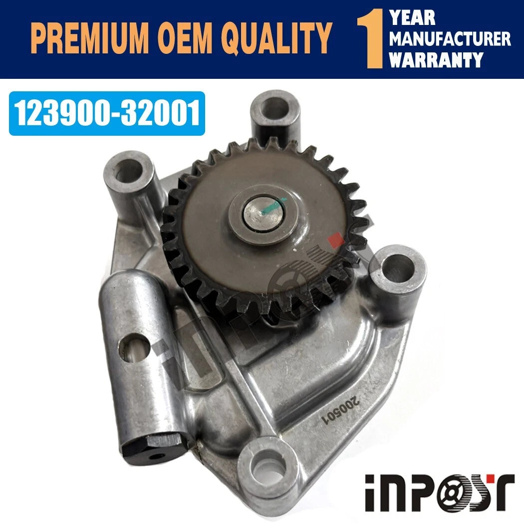 Oil Pump 123900-32001 for Komatsu Excavator 4D106T S4D106 Yanmar 4TNV106
