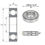 Deep Groove Ball Bearing 6312ZZ for Scooter Skateboard Wheel (P5)