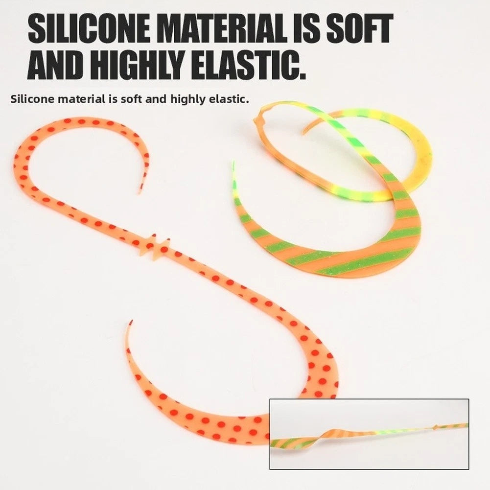 S Type Streamer Fishing Lure Silicone Skirt 110mm for Freshwater