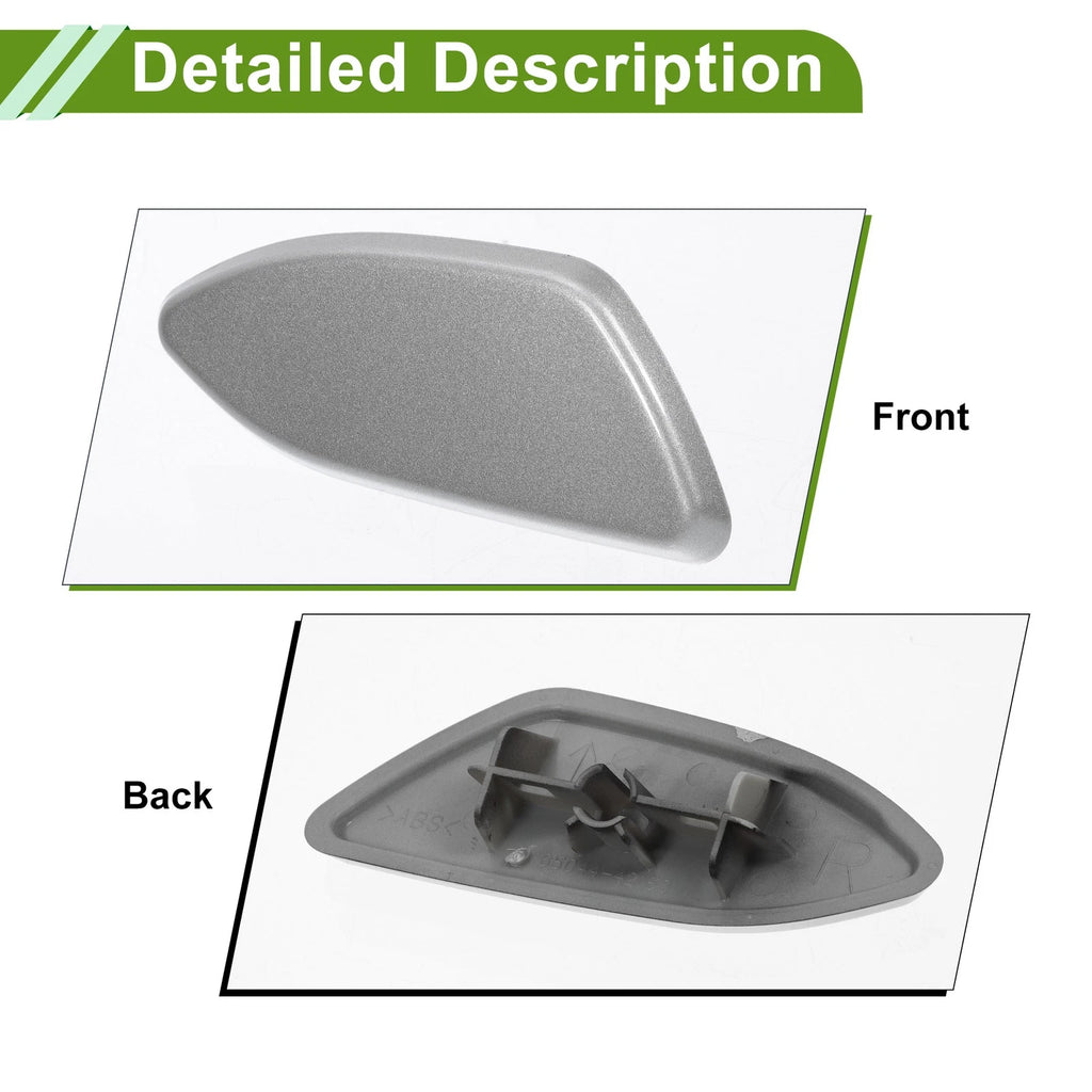 Front Right Washer Nozzle Cover for Toyota RAV4 (2010–2012) 8504442150 Silver Tone