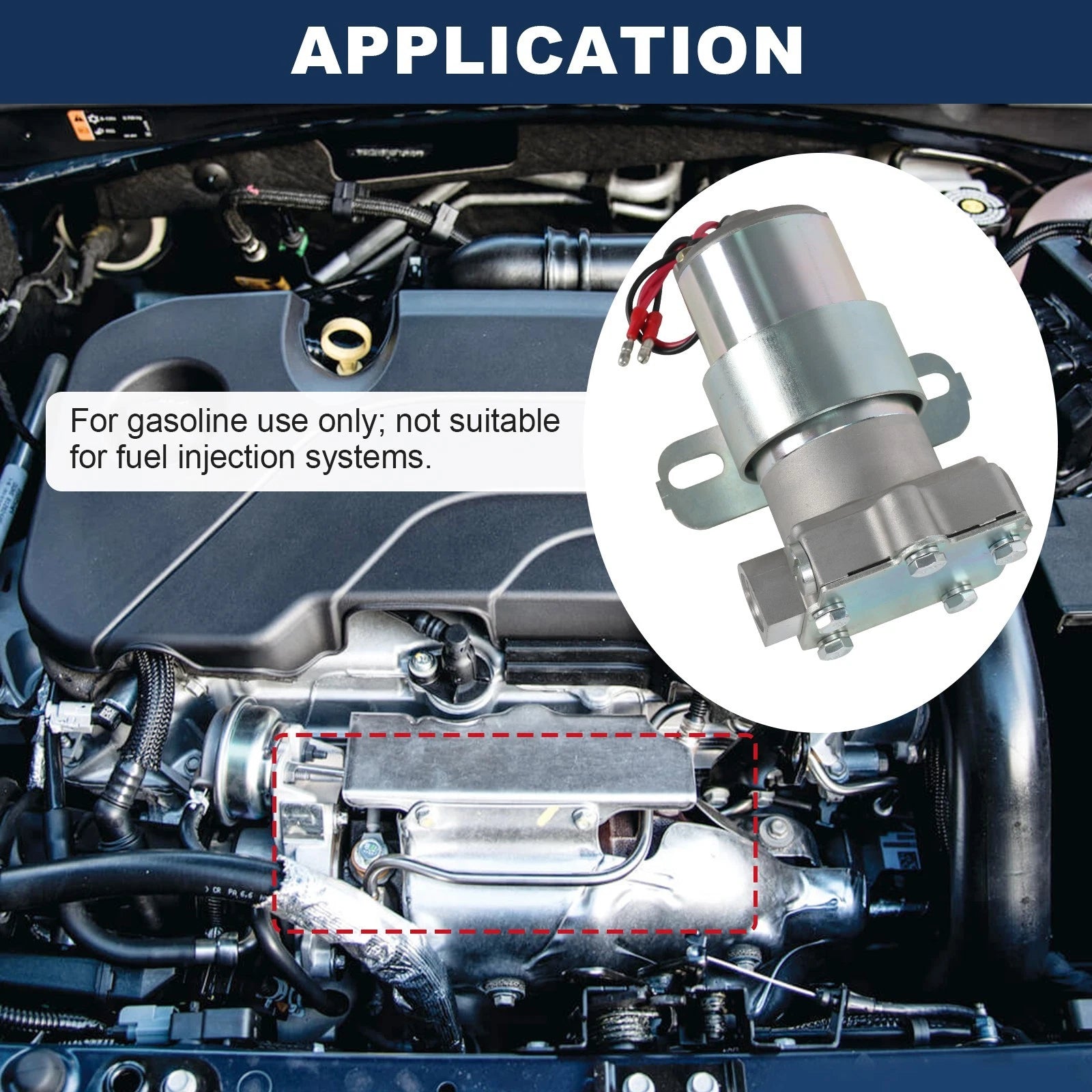Low Pressure Electric Fuel Pump for Gasoline Carburetor (2013-2014)