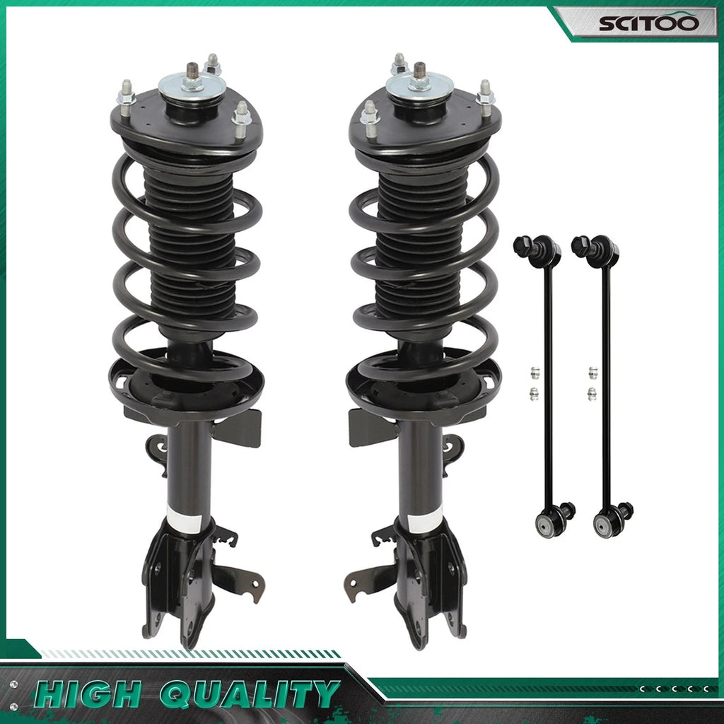 Front Strut Assembly Sway Bar Links w/ Coil Spring for Honda Odyssey (2013–2017)