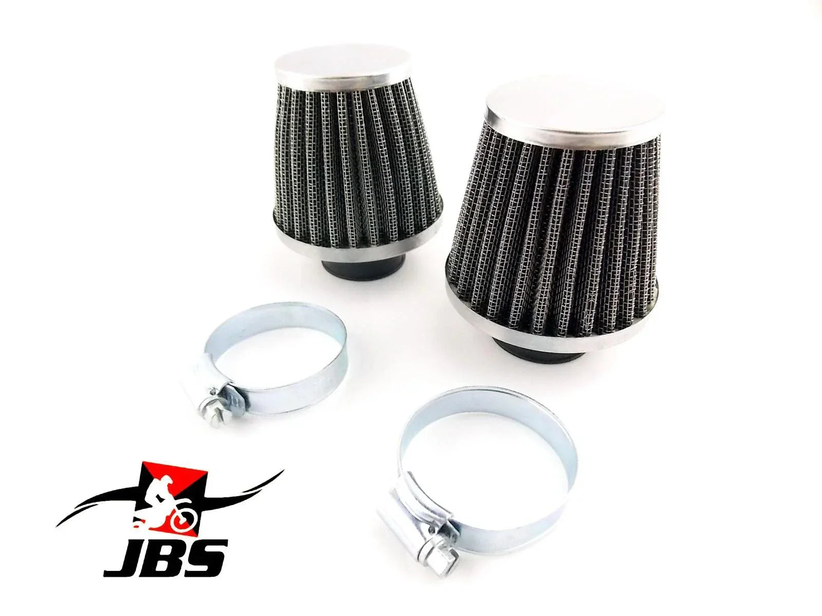 48mm Chrome Pod Air Filter Cleaner Set  for Honda CB500T (1975-1976)