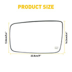 Heated Driver Side Left Rear View Mirror Glass for Dodge Ram Truck (2010–2019)