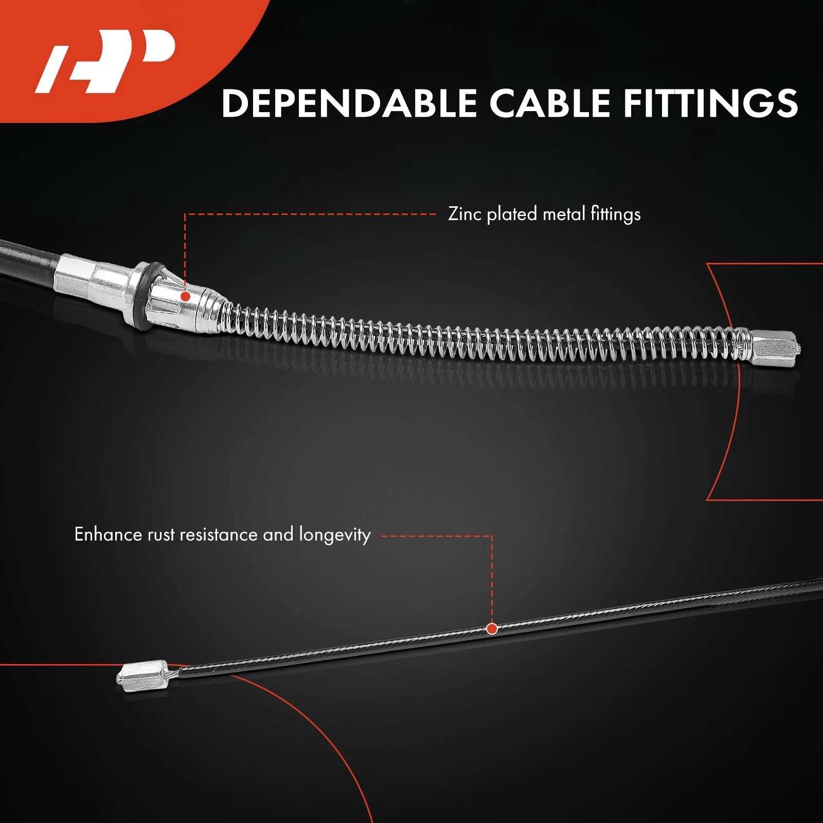 Rear Driver Parking Brake Cable for Chevy GMC C1500 K1500 (1992â1999)