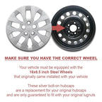 Wheel Covers 16 Inch Bolt On Full Hub Caps for Hyundai Elantra (2011–2018)