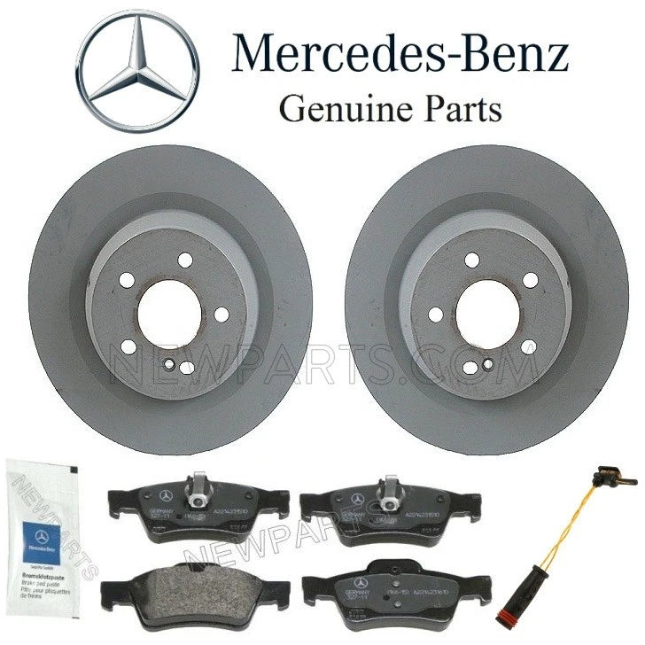 Rear Brake Pad Set with Sensor for Mercedes C216 CL W221 S (2007–2014)