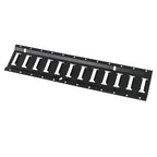 Set of 2 E Track Tie-Down Rails for E-Track Systems (Black Steel)
