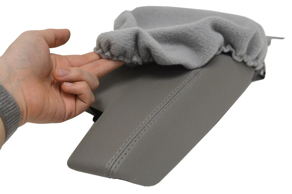 Fleece Console Lid Armrest Cover for Subaru Impreza (2017–2020) Gray