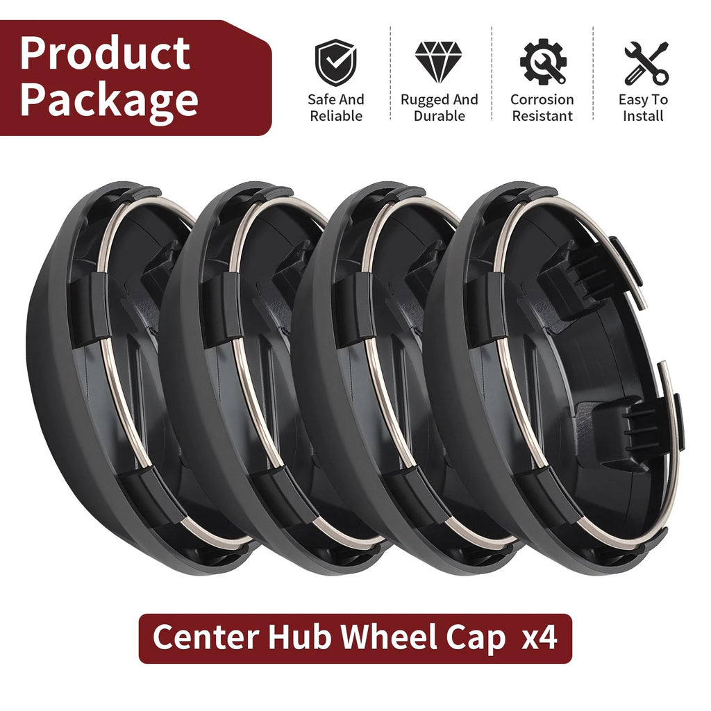 Set of 4 Wheel Center Caps for Polaris RZR PRO XP 4 (2021–2025)