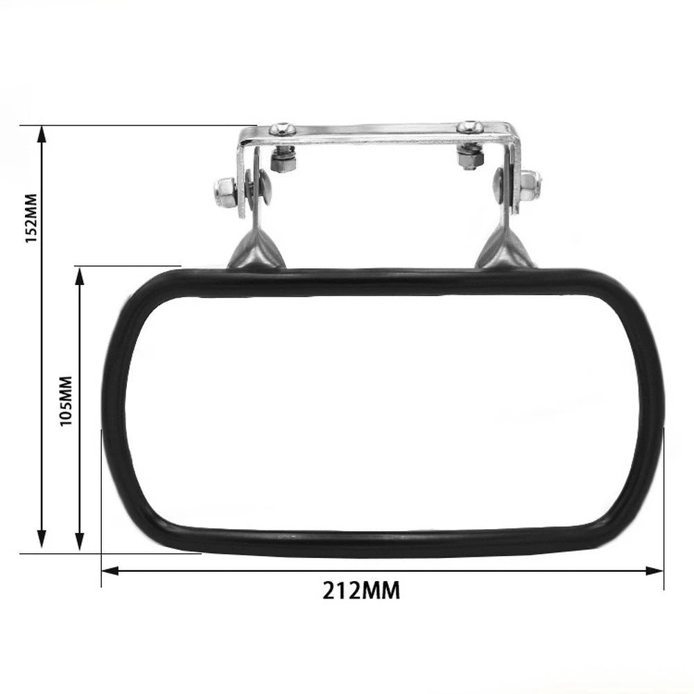 Stainless Steel Rearview Mirror for Truck (Chrome Finish, U Brackets)
