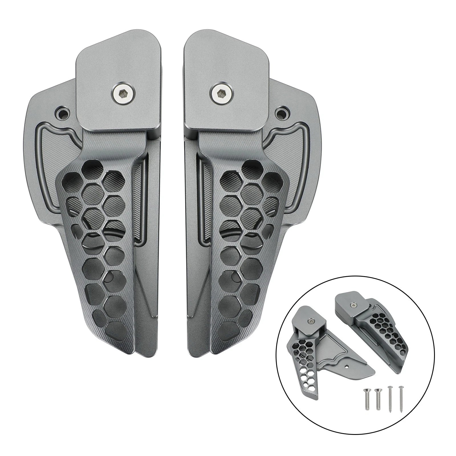 Rear Footrests Foot Pegs for Vespa Primavera/Sprint 125 150 (2017–2020)