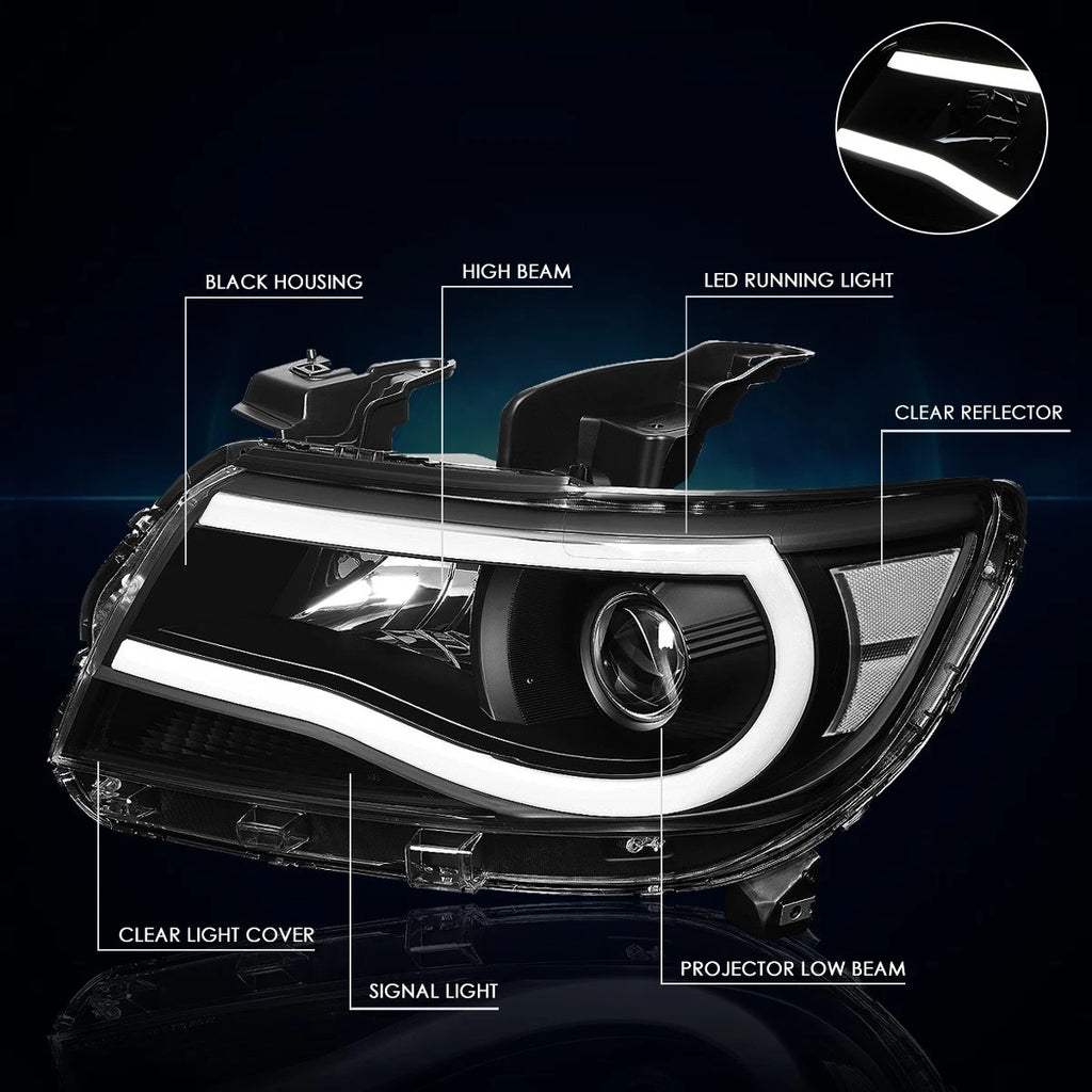 3D LED DRL Projector Headlight for Chevy Colorado (2015–2023)