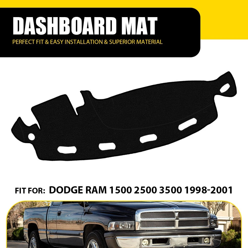 Dash Cover Mat for Dodge Ram 1500 2500 3500 (1998–2001) Sun Protection