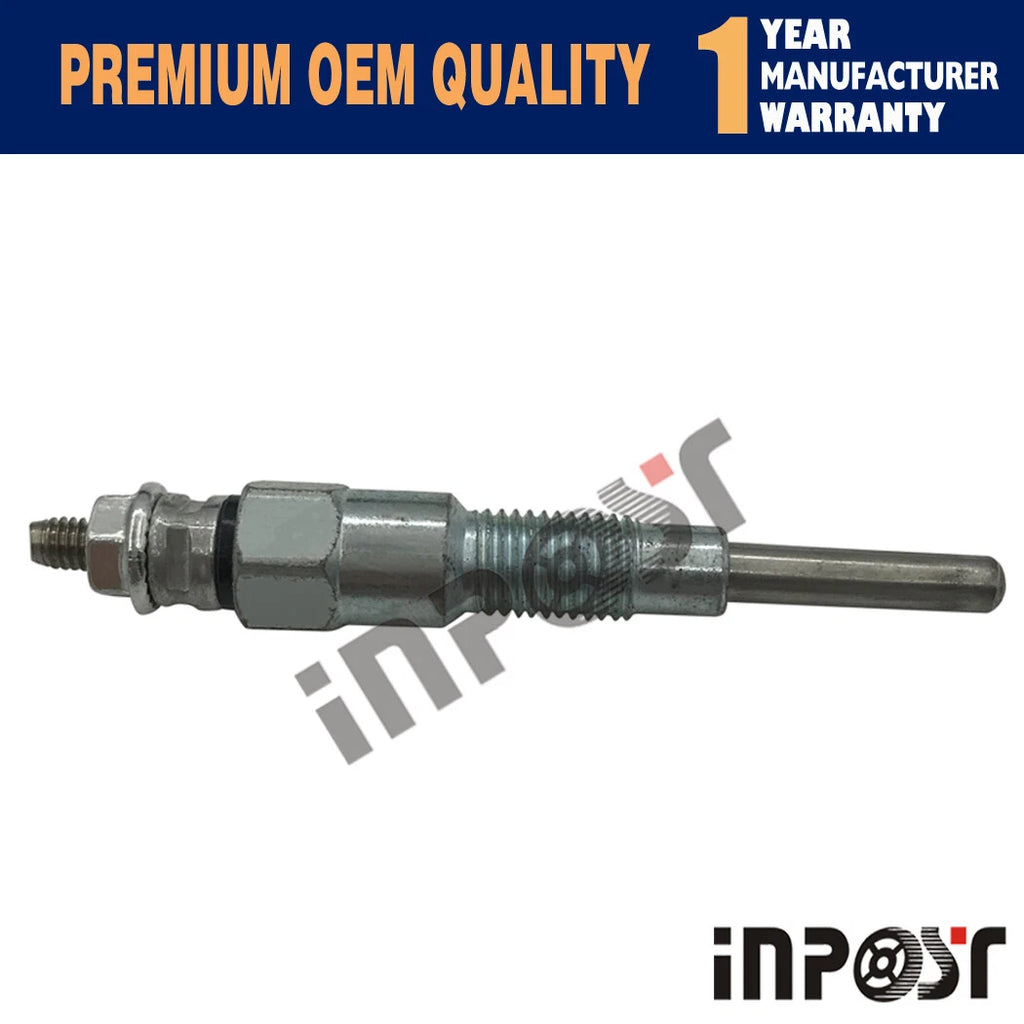4X Glow Plug for Kubota V1505, V1305, V1205 (11V, 16851-65512, 8MM)
