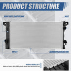 Radiator for Ford F150 3.5L 5.0L (2015–2020), Expedition, Navigator (2018–2021) 13510