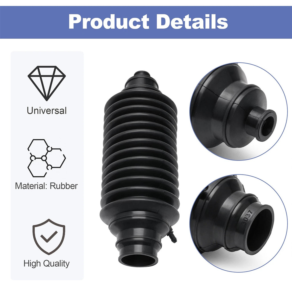 2X Steering Rack Boot Set for Universal Rack and Pinion (Inner Tie Rod)