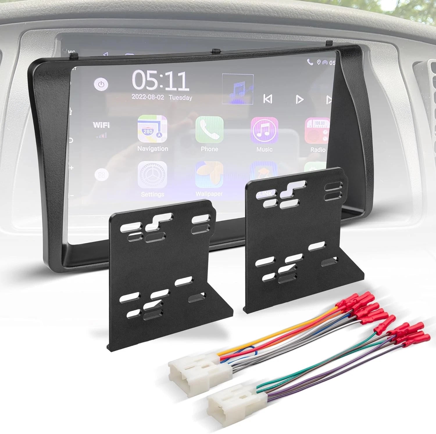 Double DIN Radio Install Kit for Toyota Corolla (2003–2008)