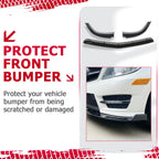 Glossy Black Front Bumper Lip Splitter for Benz C Class W204 (2012-2014)