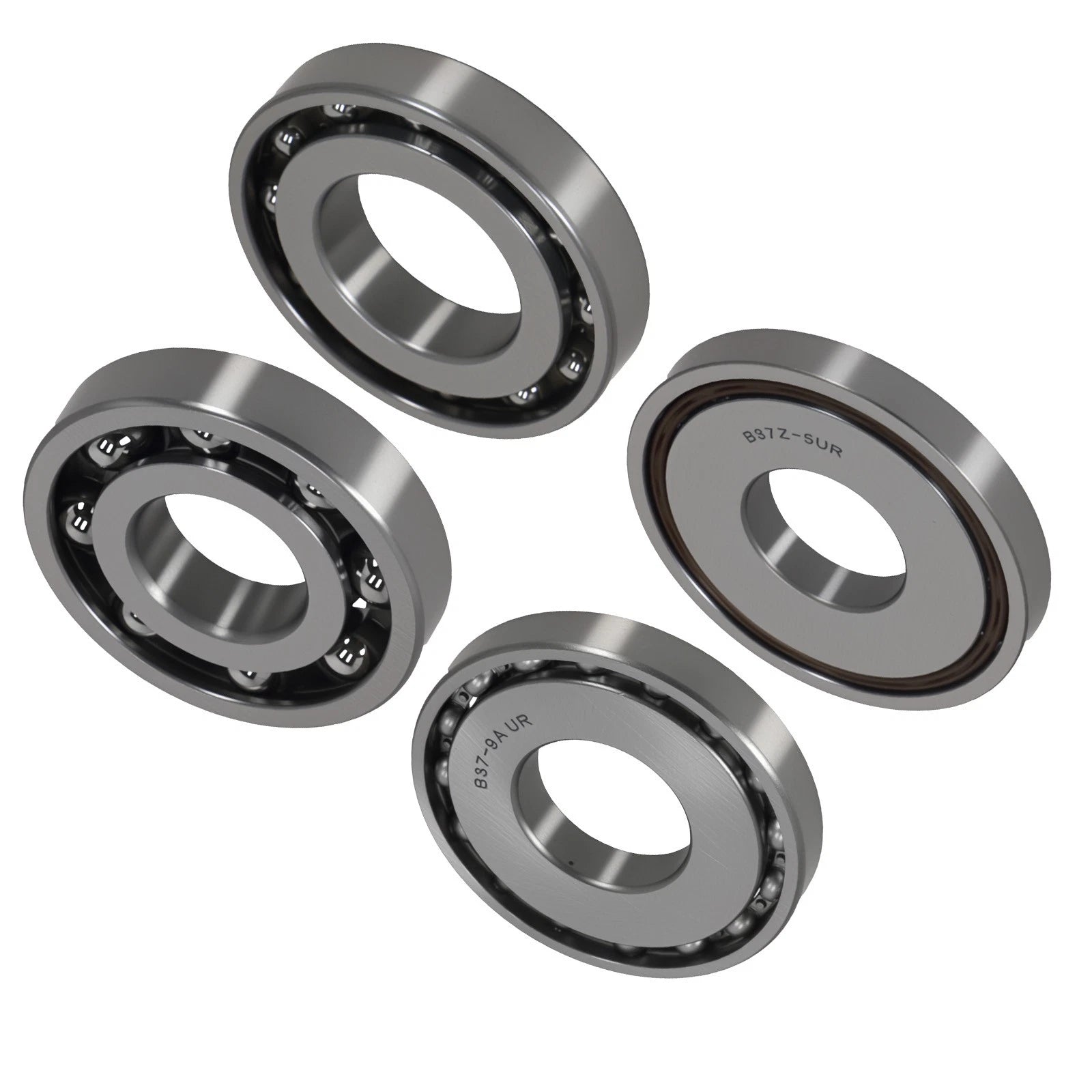 Set of 4 Front Steel Transmission CVT Bearings for Toyota Lexus