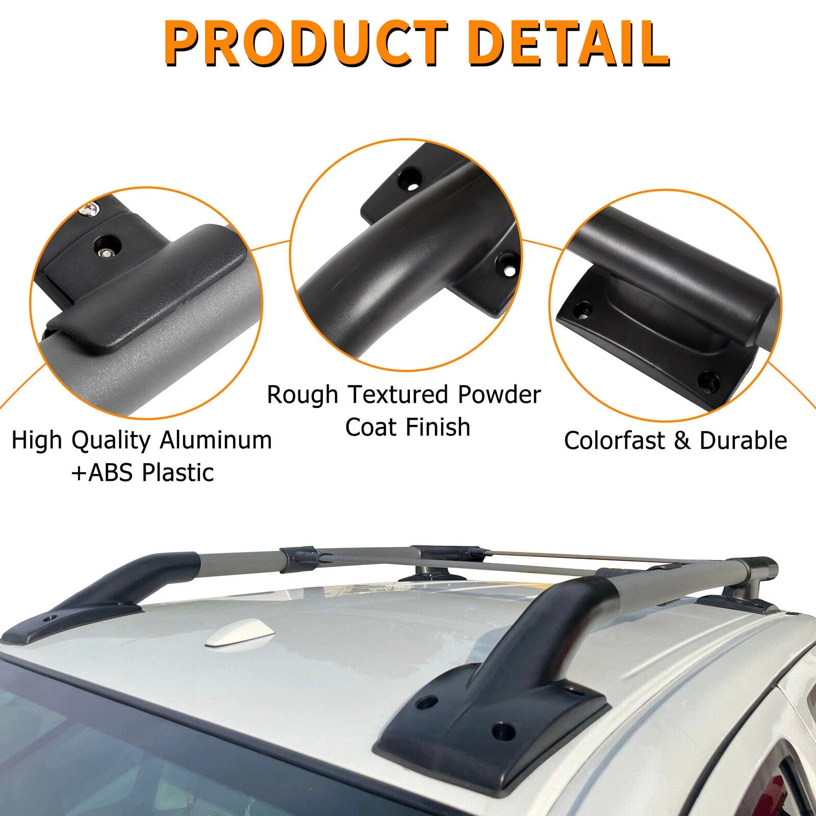 Roof Rack Rail Luggage Carrier for Nissan Frontier (2005–2022) Aluminum