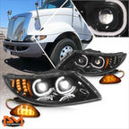 Full LED C-Shape DRL Projector Headlight for International 4300 4400 (2002–2016)