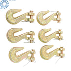 Set of 6 Clevis Grab Hooks for G70 Chain (3600 LBS Load Limit)
