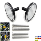 White Round Reflector with M5 M6 Screw Bolt for Kawasaki Ninja Honda CB