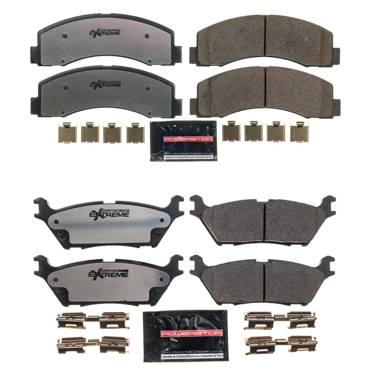 PowerStop Z36 Carbon-Fiber Ceramic Disc Brake Pads Kit for Ford Expedition