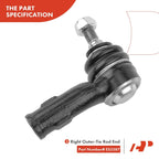 6x Front Lower Ball Joint Tie Rod End for Ford Focus (2000-2004)