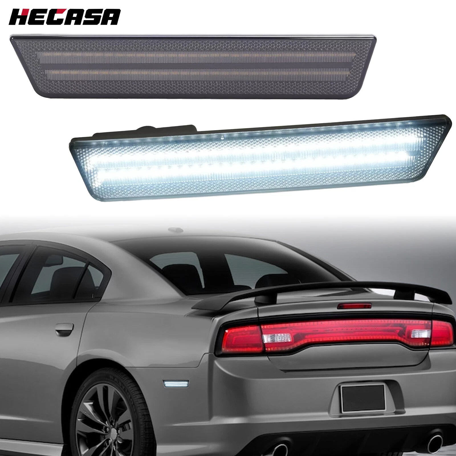 Set of 2 Rear Side Marker Lights for Dodge Challenger Charger (2008–2014)