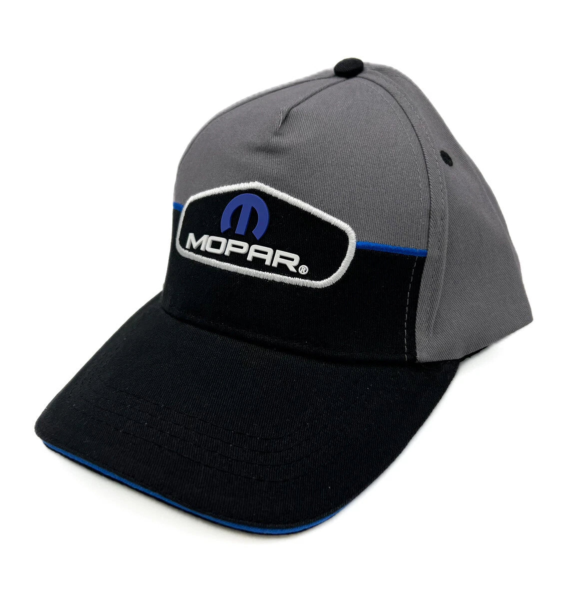 Mopar Blue M Script Hat Cap 3D Rubberized Logo for Vehicles (Fits All)