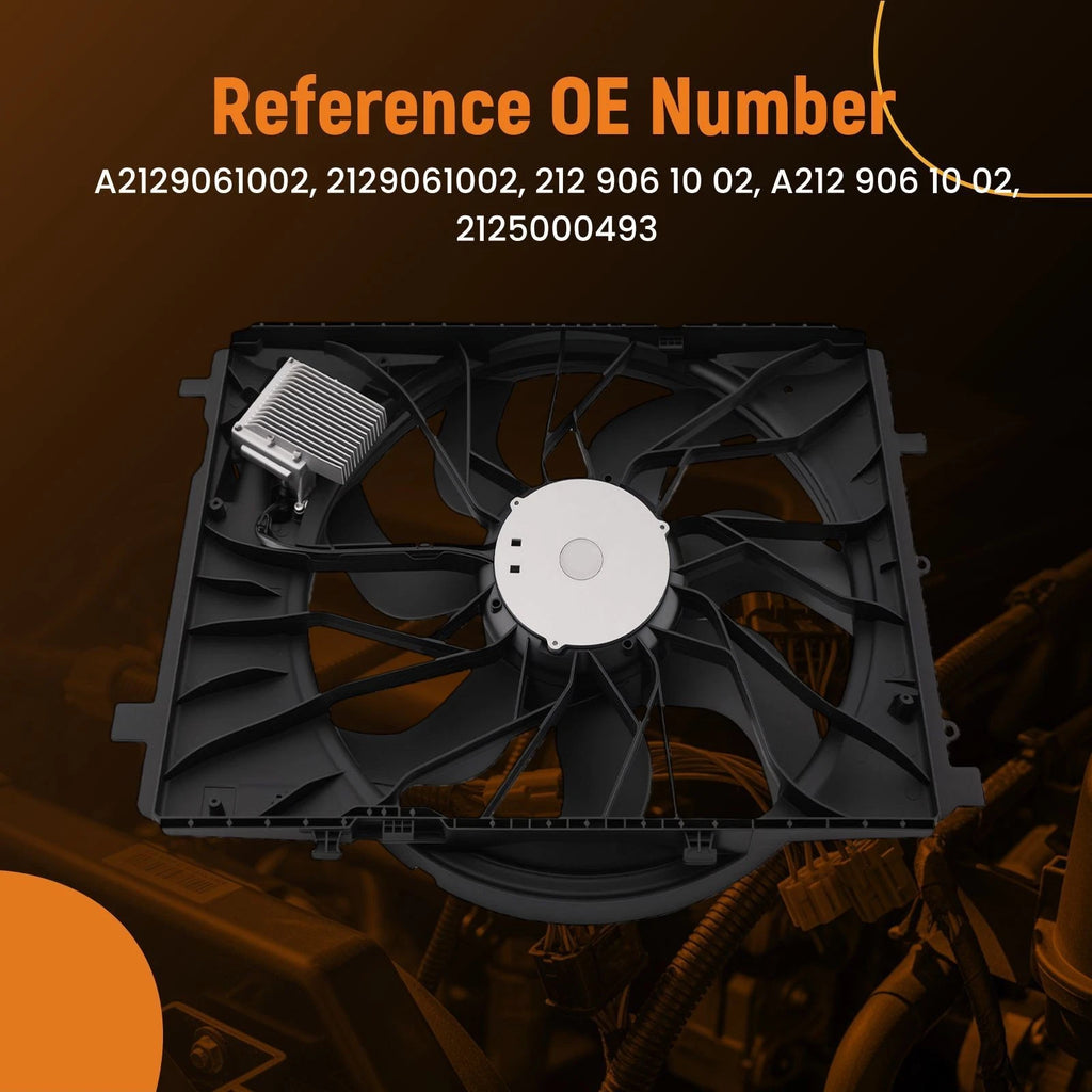 Cooling Fan Assembly for Benz C250/CLA45/C300/SLK250 (2012–2017) 2129067901