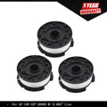 Set of 3 Replacement Trimmer Spools for BLACK+DECKER GH600