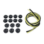 2m Flexible Fuel Line & 10 Dual-Hole Grommets for Power Trimmers