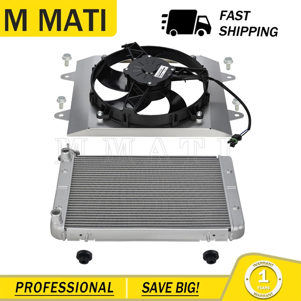 Aluminum Radiator & Cooling Fan for Polaris Ranger 700 800 (2005–2010)