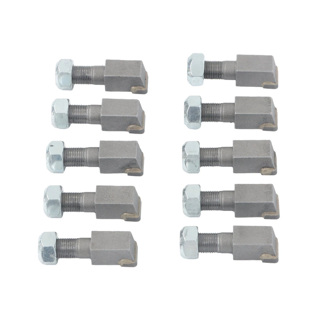 10Pcs Threaded Stump Grinder Teeth for Bradco Shaver Ashland Baumalight (N/A)
