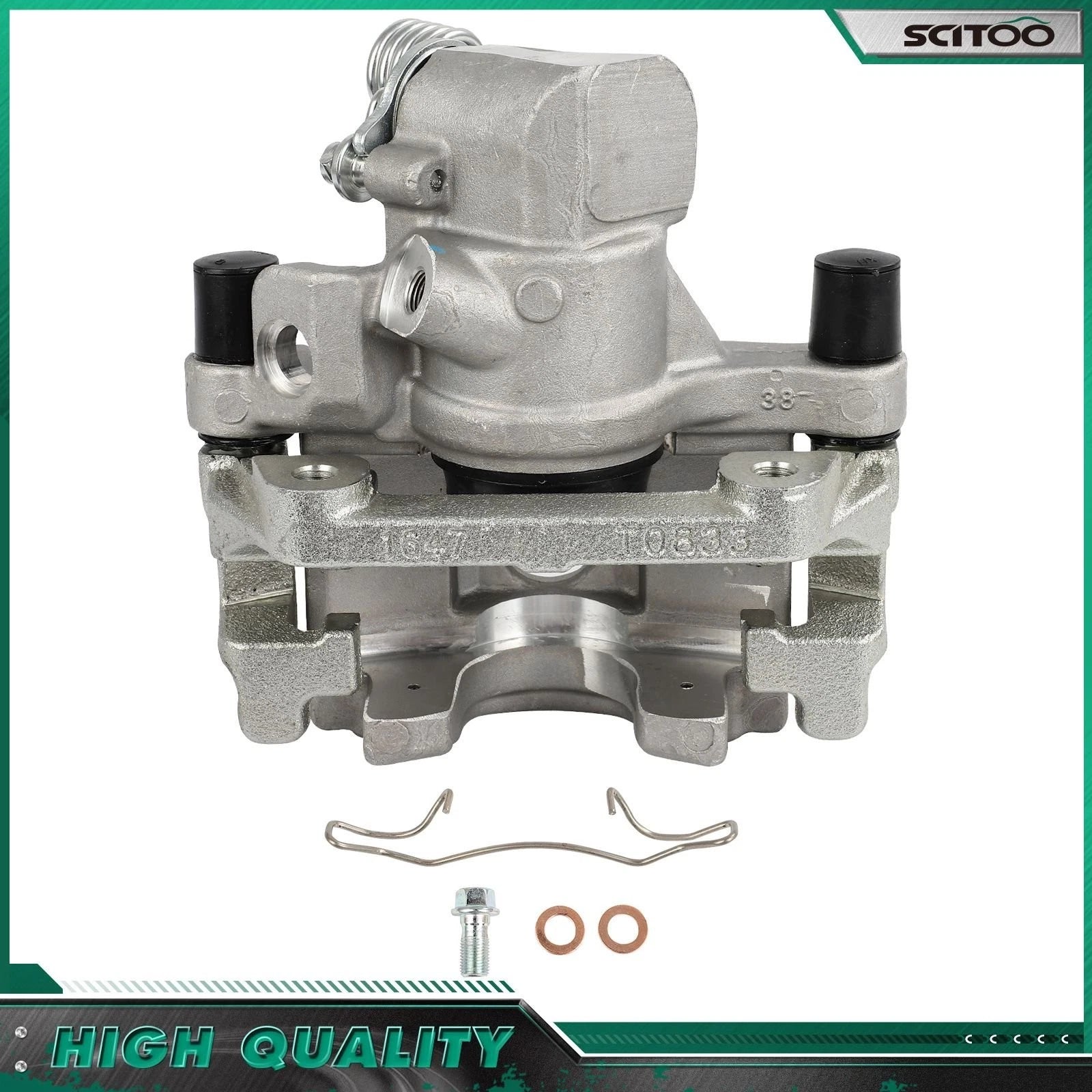 Rear Right Brake Caliper w/ Bracket for Ford EcoSport (2018–2020) & Focus (2012–2018)