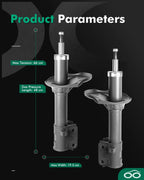 Set of 2 Shocks Struts for Hyundai Tucson (2005–2009) Kia Sportage (2005–2010)