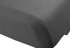 Leather Console Lid Pull Over Seat Cover for Ford F250 (1999–2010) Gray