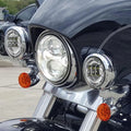 Auxiliary Fog Passing Light Brackets & Turn Signal for Harley Street Glide (2006–2022)