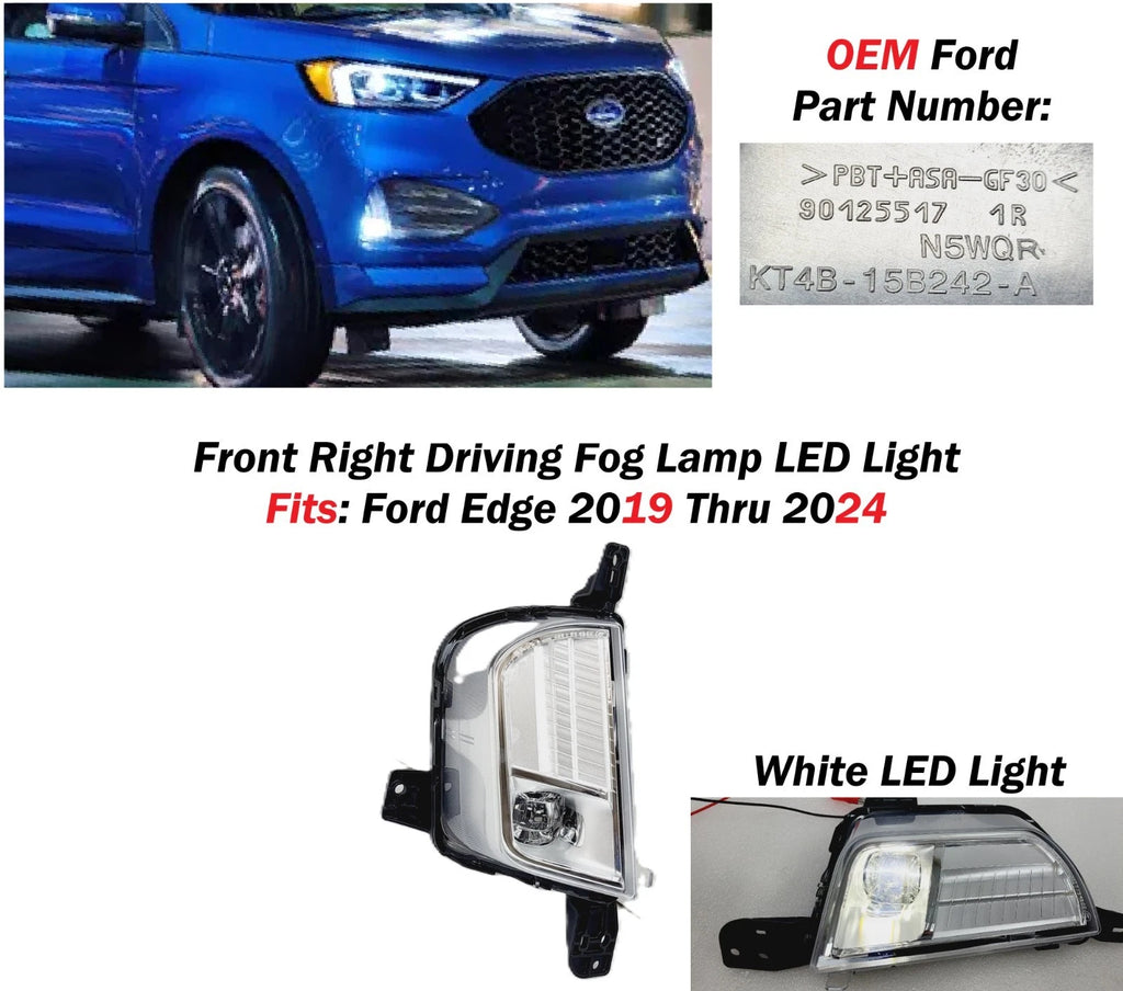 LED Fog Lamp Light for Ford Edge (2019–2024) KT4B-15B242-A