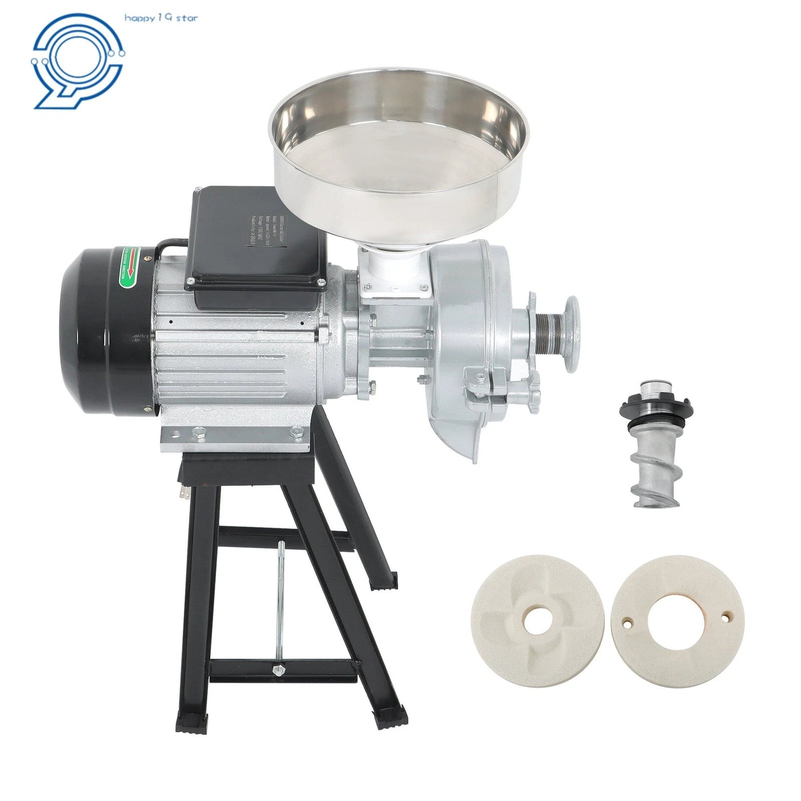 Electric Grain Mill Grinder 110V 3000W for Corn (Dry/Wet)