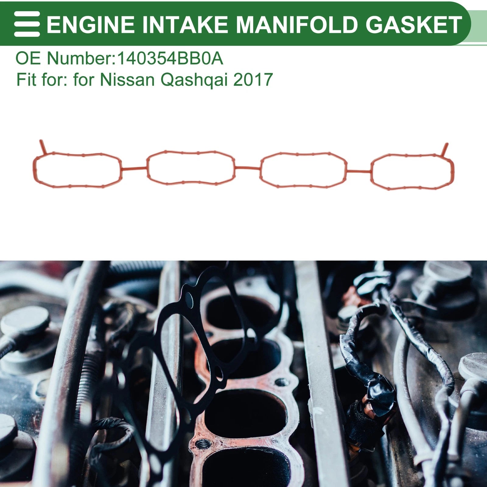 Engine Intake Manifold Gasket for Nissan Qashqai (2017) No. 140354BB0A