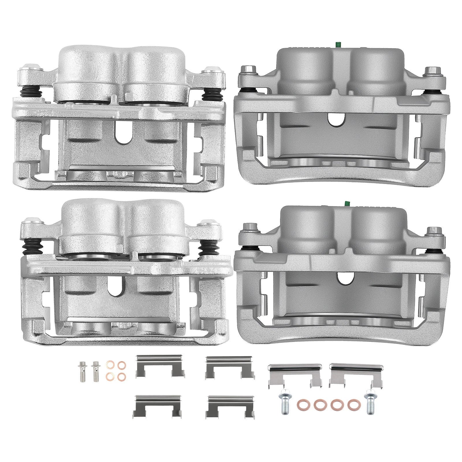 Front Rear Disc Brake Calipers with Bracket for Chevrolet Silverado 1500 HD (2001–2007)