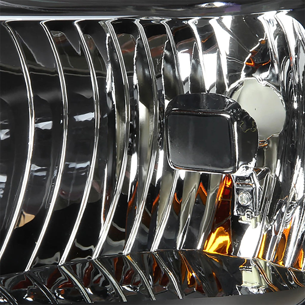 Pair of Black/Amber Corner Headlight Lamps for Ford Super Duty (2008–2010)