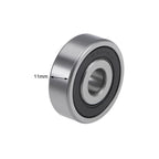Set of 2 Deep Groove Ball Bearings 10x35x11mm Z2 6300-2RS Chrome Steel