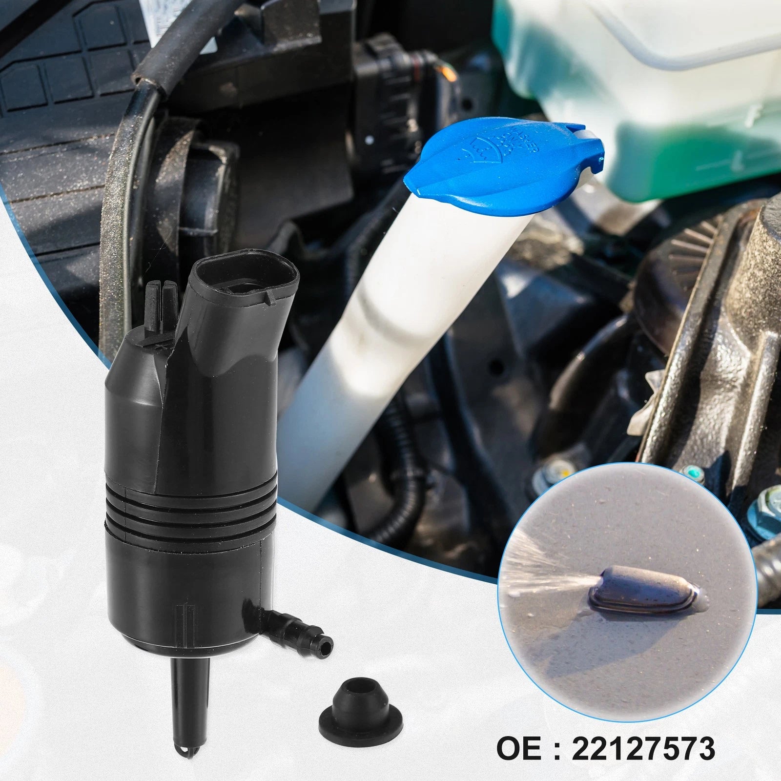 Rear Windshield Washer Motor Pump for Buick Enclave (2008–2013)